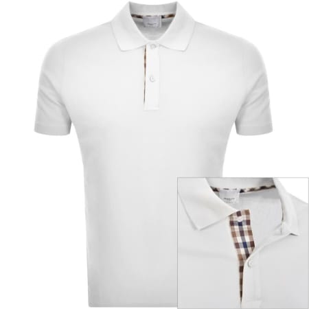 Product Image for Aquascutum Pique Polo T Shirt White
