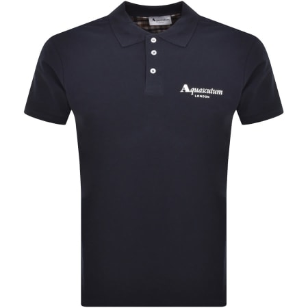 Product Image for Aquascutum Logo Polo T Shirt Navy