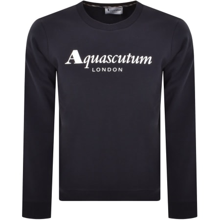 Product Image for Aquascutum London Logo Sweatshirt Navy