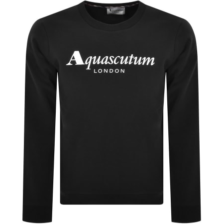 Product Image for Aquascutum London Logo Sweatshirt Black