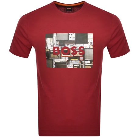 Recommended Product Image for BOSS Teeheavyboss Logo T Shirt Red