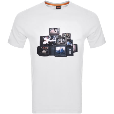 Product Image for BOSS TeeMushroom Graphic T Shirt White