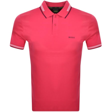 Hugo boss sale pink polo shirt