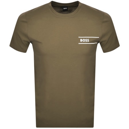 Product Image for BOSS Logo T Shirt Green