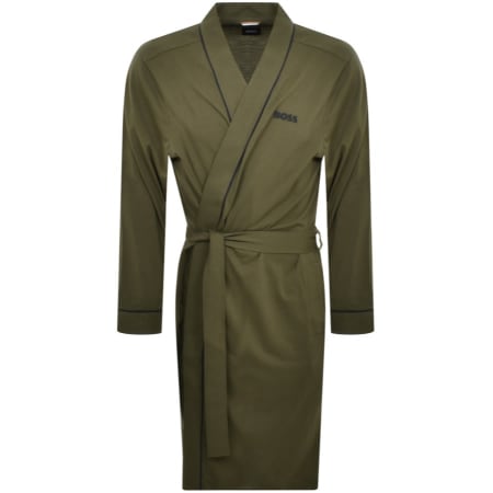 Recommended Product Image for BOSS Kimono Dressing Gown Green