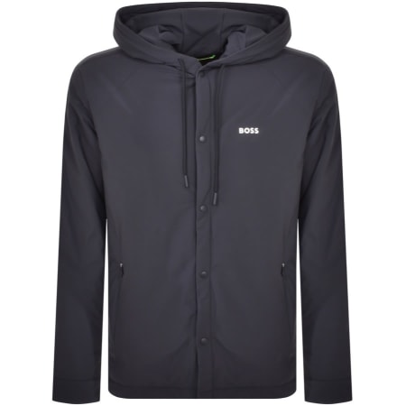 Recommended Product Image for BOSS B Benat L Hooded Overshirt Navy