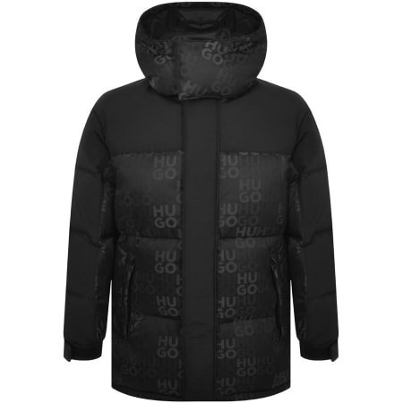 Product Image for HUGO Melmus Hooded Puffer Jacket Black