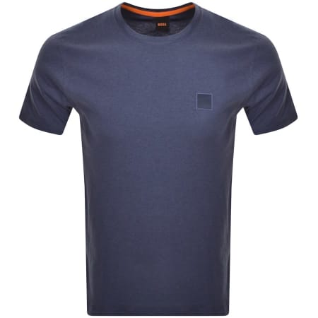 Product Image for BOSS Tales Logo T Shirt Navy