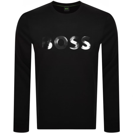 Product Image for BOSS Salbo Mirror Sweatshirt Black