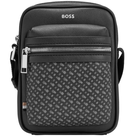 Product Image for BOSS Zair Zip Shoulder Bag Black