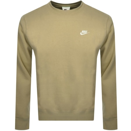 Product Image for Nike Crew Neck Club Sweatshirt Khaki