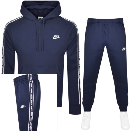 Recommended Product Image for Nike Club Hooded Tracksuit Navy