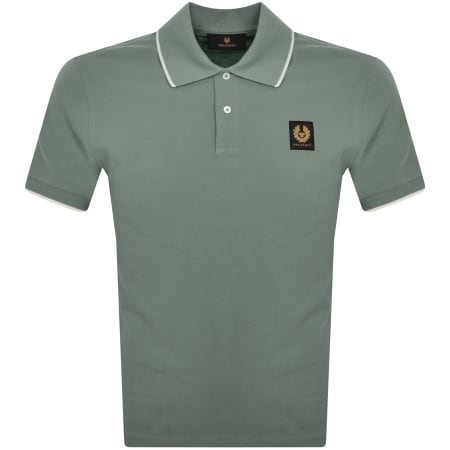 Product Image for Belstaff Tipped Polo T Shirt Green
