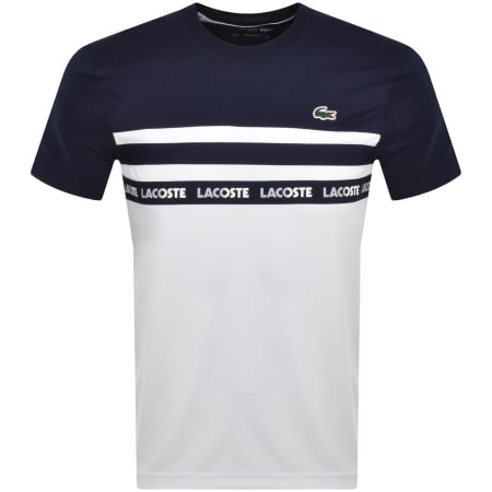 Product Image for Lacoste Crew Neck Panel T Shirt Navy