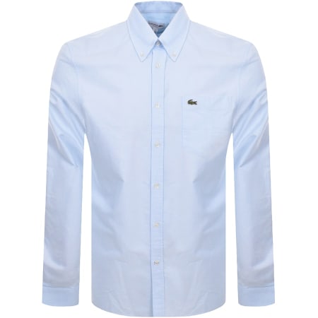 Recommended Product Image for Lacoste Woven Long Sleeved Shirt Blue