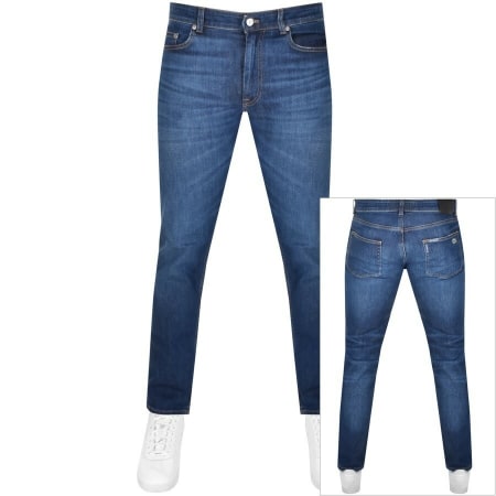Product Image for Lacoste Slim Fit Mid Wash Jeans Blue