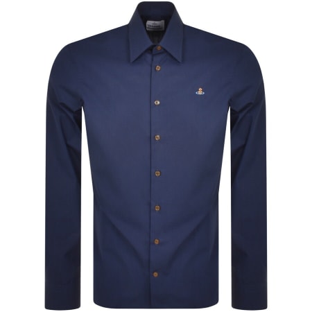 Recommended Product Image for Vivienne Westwood Ghost Long Sleeved Shirt Navy