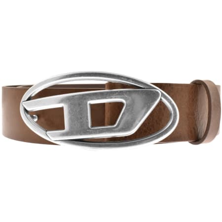 Product Image for Diesel Oval Logo Belt Brown