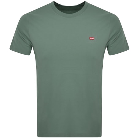 Product Image for Levis Original Crew Neck Logo T Shirt Green