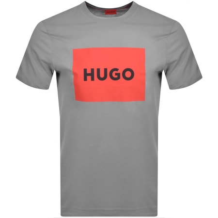 Product Image for HUGO Dulive222 Crew Neck T Shirt Grey