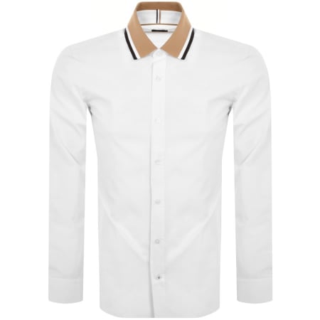 Product Image for BOSS S Liam Polo 233 Long Sleeved Shirt White