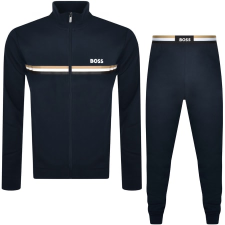 Recommended Product Image for BOSS Loungewear Full Zip Lounge Set Navy
