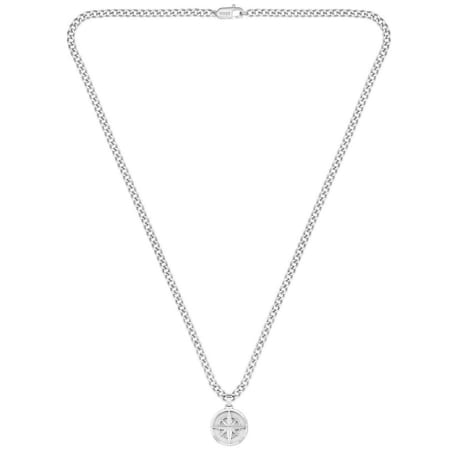 Recommended Product Image for BOSS Compass Necklace Silver