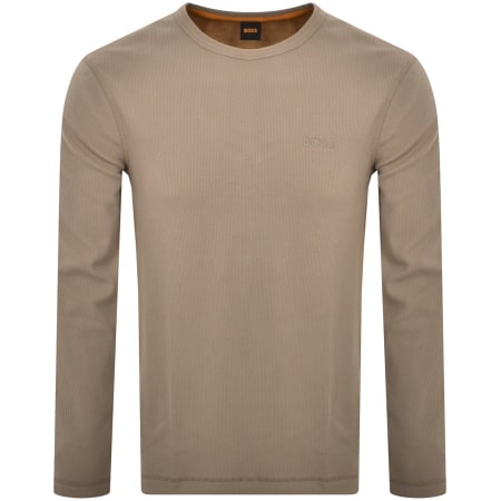 Product Image for BOSS Tempesto Long Sleeve T Shirt Brown
