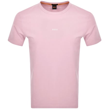 Mens pink hugo shop boss t shirt