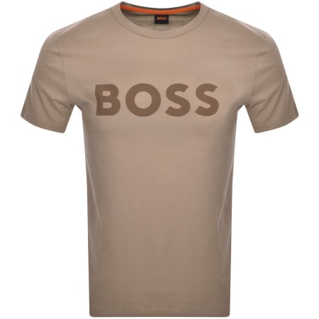 Product Image for BOSS Thinking 1 Logo T Shirt Brown