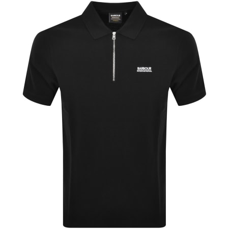 Product Image for Barbour International Texture Polo T Shirt Black
