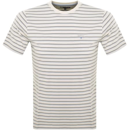 Product Image for Barbour Ponte Stripe T Shirt Off White