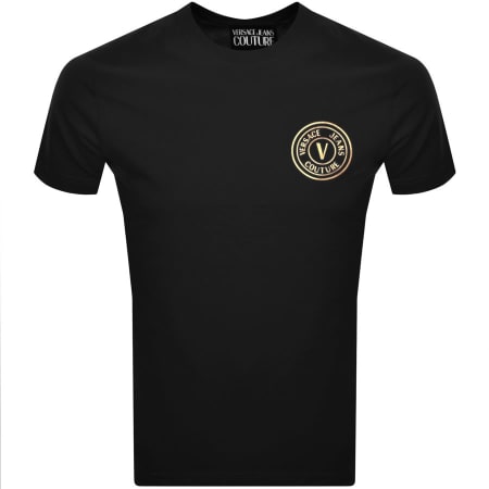 Product Image for Versace Jeans Couture Slim Fit Logo T Shirt Black