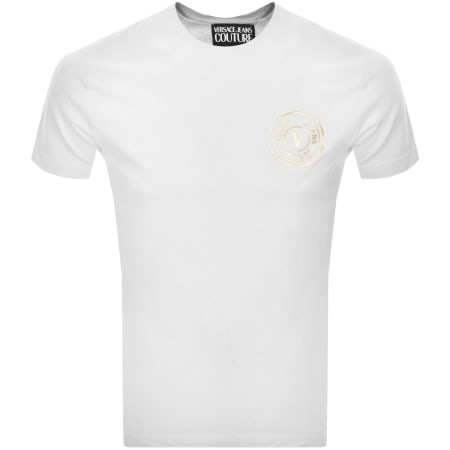 Product Image for Versace Jeans Couture Slim Fit Logo T Shirt White