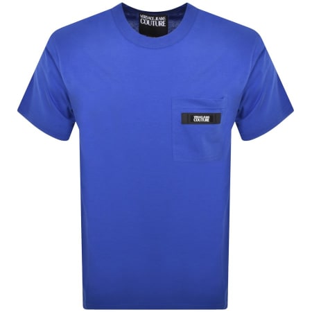 Product Image for Versace Jeans Couture Logo T Shirt Blue