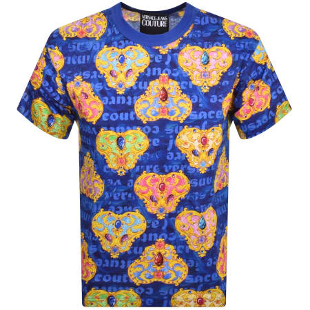 Product Image for Versace Jeans Couture Heart T Shirt Blue