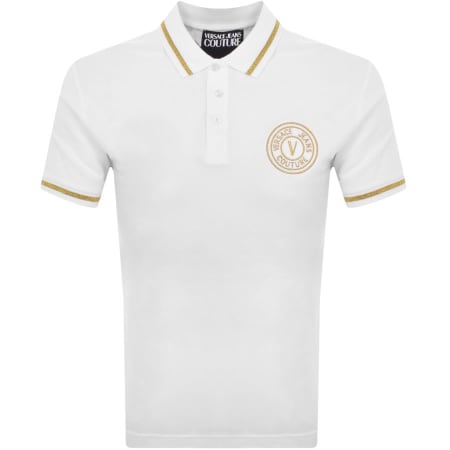 Product Image for Versace Jeans Couture Vemblem Polo T Shirt White