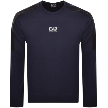 Product Image for EA7 Emporio Armani Logo Sweatshirt Navy