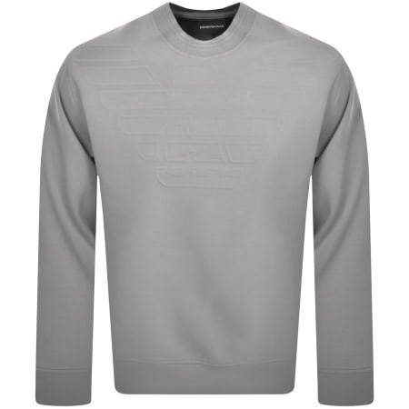 Product Image for Emporio Armani Crew Neck Logo Sweatshirt Grey