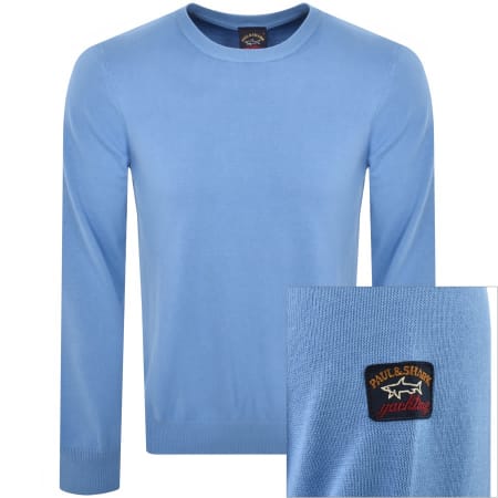 Product Image for Paul And Shark Roundneck Knit Jumper Blue