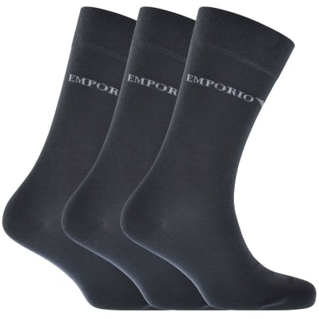 Product Image for Emporio Armani 3 Pack Socks Navy