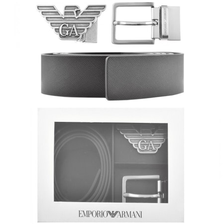 Product Image for Emporio Armani Reversible Belt Gift Set Black