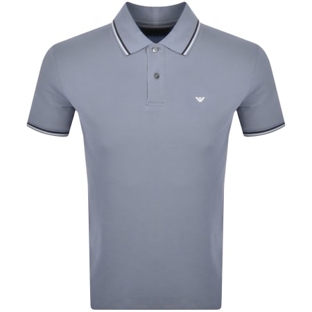 Recommended Product Image for Emporio Armani Short Sleeved Polo T Shirt Blue