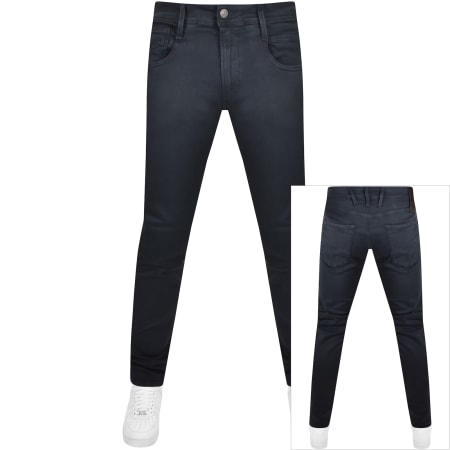 Product Image for Replay Anbass Slim Fit Hyperflex Jeans Navy