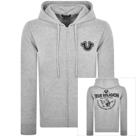 Product Image for True Religion Core Zip Up Hoodie Grey
