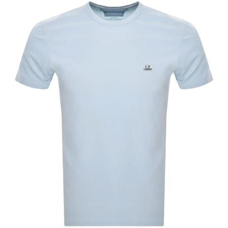 Product Image for CP Company Jersey Logo T Shirt Blue