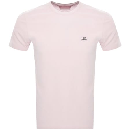 Product Image for CP Company Jersey Logo T Shirt Pink