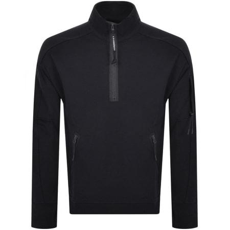 Product Image for CP Company Half Zip Sweatshirt Navy