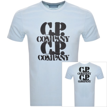 Product Image for CP Company Jersey Graphic T Shirt Blue