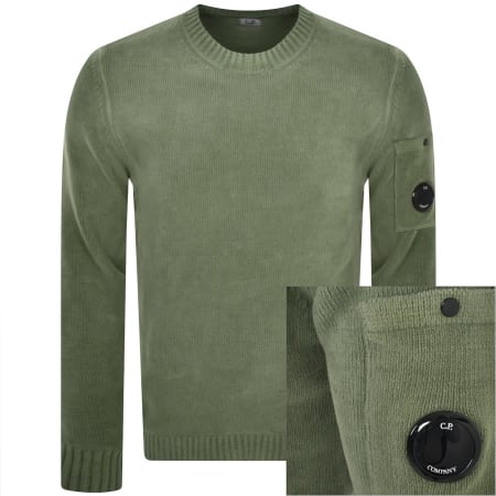 Product Image for CP Company Chenille Knit Jumper Green